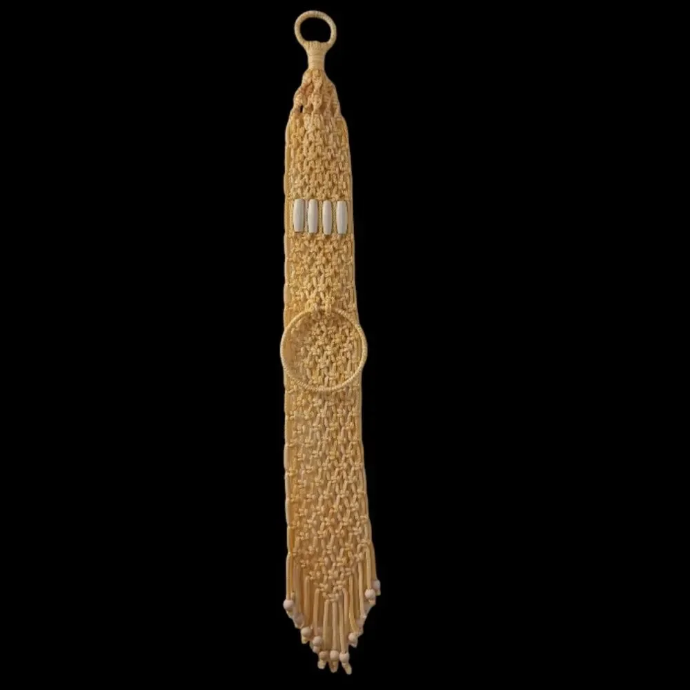 Vintage Crocheted Wall Hanging Towel Holder